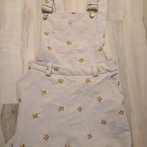 Floral Corduroy Overalls